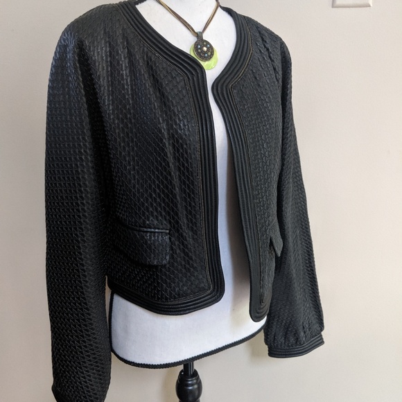 Anne Klein Jackets & Blazers - Anne Klein Leather Coat